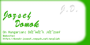 jozsef domok business card